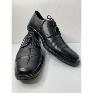 Cole Haan Lace Up Men's Oxford lather Center Seam Split Toe Black 9.5M CO6399